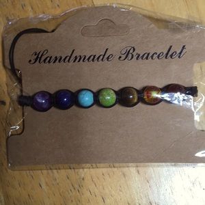 Handmade multi color stone bracelet